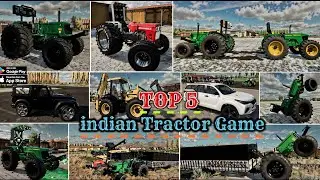 Top 5 best indian tractor games // Open World Tractor Games Android Desi