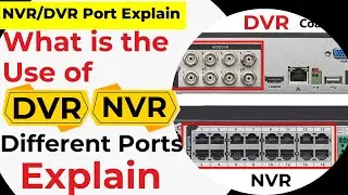 Физические порты NVR/DVR: объяснение и назначение каждого порта | Сравнение физических портов DVR...