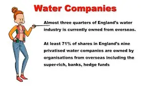 Water World Who owns the  English Water Companies