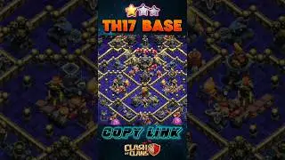 ANTI 3 STAR BEST TH17 CWL / WAR BASE WITH COPY LINKS #shorts