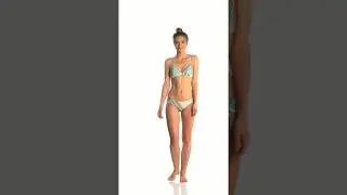 Bikini Lab South Beach Stripe Cutout Hipster Bikini Bottom | SwimOutlet.com