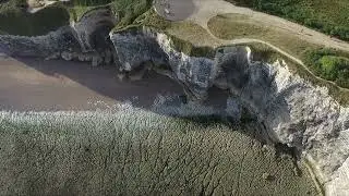 VUES ETRETAT abords de la falaise d'aval au fil des années