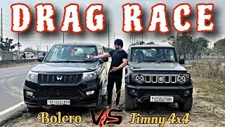 काँटे की टक्कर 😳 || Bolero Neo Vs Jimny 4x4 Drag Race 🔥