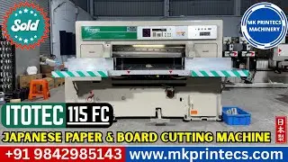 SOLD OUT ! ! ! ITOTEC FC-115 JAPANESE PAPER AND BOARD CUTTING MACHINE | MK PRINTECS | 09842985143