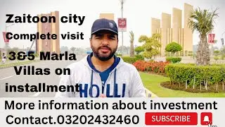 Zaitoon city complete visit .Zaitoon villas #harmain #associates #realestate
