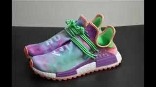 BEST VERSION: PHARRELL ADIDAS NMD HU TIE-DYE COLOR from www.goodsneaker.club