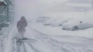 Apocalyptic in Europe and Russia! Terrible snow storm with Arctic winds hits St Petersburg & Estonia