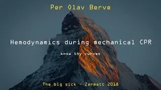 Hemodynamics during mechanical CPR | Per Olav Berve | Big Sick 2018