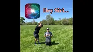 Siri Tells Us How Far To Throw (Disc Golf Challenge)
