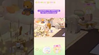 I changed the furniture tiny Kuma's cabin! #hellokittyislandadventure #sanrio