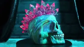 U7056M25 | Psychedelic Crystal Skull | Nemesis Now