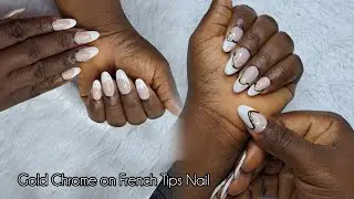 How To Do Chrome French Tips Nails Bridal Nails Inspoll Beginners friendly Detailed Tutorial
