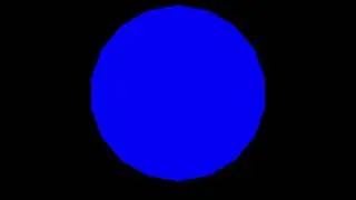 Blue Octadecagon Black Background Up To Down