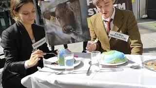 Dina Aherne from The Save Movement&rsquo;s speech at Dining on Destruction event, London