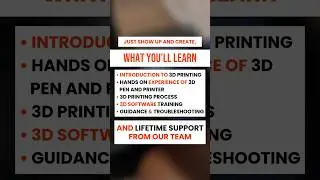 Bringing our own 3D printing course for you in your city! #3dprinting #wol3d #handsonlearning #3d