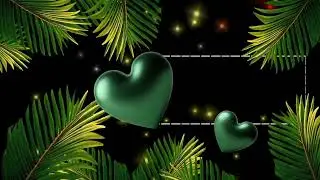 Fondo de v&iacute;deo movimiento - hojas, corazones verdes (free video background)
