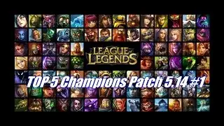 TOP 5 Mid-Lane Champions Patch 5.14
