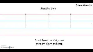 Formation Of Strokes - Standing Line | Kindergarten Students | 2020