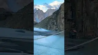 Hussaini suspension bridge near passu cones . #kkh #passu #passucones #hunza