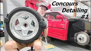 My Ferrari F40 Concours Detailing Part #1.  #automobile #ferrarif40 #autorestoration #autodetailing