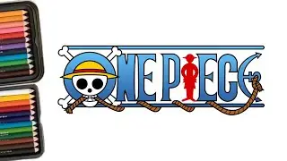 Onepiece logo Drawing || How to draw Anime cartoon