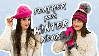 DIY for Winter Fashion! Feather Pom Trim for Hats and Gloves