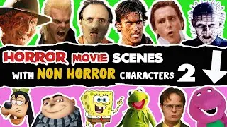 HORROR MOVIE SCENES (But With Non-Horror Characters!!!) PART 2