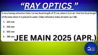 Lens in Water Trick in 59 Seconds! 🔥 | JEE Physics