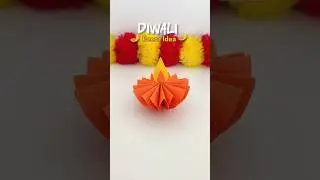 DIY paper Diya 🪔 diwali decor Idea #diwalidecorideas #diwalidiy #diwalidiya