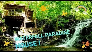 Frank Lloyd Wright style Waterfall Retreat built in Hilham Tennessee Synthadox2