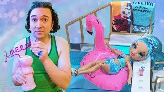 Rainbow High Color Change Pool and Beach Club 🌈🏝⛱☀️🕶👙🍹 | Life in Plastic 💖😘