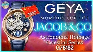 Chinese Tourbillion?! | Geya Celestial Series Jacob & Co Quartz Mechanical Astronomia Homage G78182