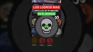 🎯💀 LOS LOGROS M&Aacute;S DIF&Iacute;CILES EN 99 NOCHES EN EL BOSQUE 🌙🌲 #roblox 🕹️✨