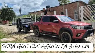 VAMOS PRECISAR REBOCAR O NOSSO JEEP POR 340 KM
