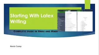 Latex writing first lecture for absolute beginners in Urdu/ Hindi ||  ayen latex sekhen || #Latex