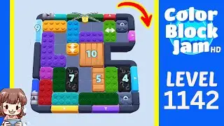 Color Block Jam Level 1142 Solution Walkthrough