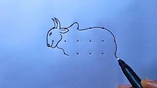 OX Rangoli Easy With Dots || Mattu Pongal Kolam || Easy OX Drawing || Bull Drawing Easy Step By Step