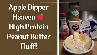 High Protein Peanut Butter Yogurt Fluff | Easy Apple Dip for Bariatric or Low-Carb Lifestyle