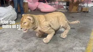 Unitree Go2 Lion Cub Shell  Interactive Baby Animal Case  Custom Robot Skins-MCSRTR06