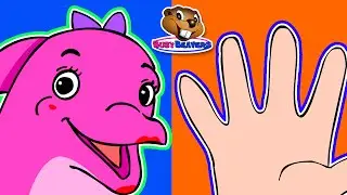 Finger Family Dolphins | Nursery Rhymes to Teach Children, English Learning Song, Surprise Eggs
