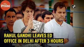 Rahul Gandhi leaves ED office in Delhi after 3 hours of questioning in the National Herald case