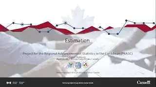Webinar Series on Survey Methodology - Estimation