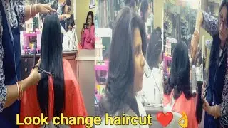 Long to short butterfly 🦋 haircut//stylish butterfly step by step haircut ❤️ look change haircut 👍