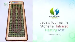 Digital Spine Jade and Tourmaline Stone Far Infrared Heating Pain Relief Mattress #jade #tourmaline