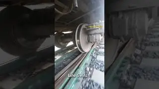New Rail Track, Train line change smoothly #wheels #railway #train #shorts
