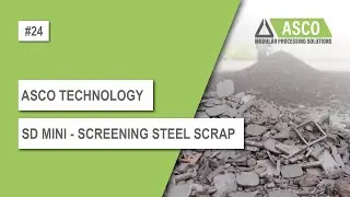Efficient Steel Scrap Screening with - ASCO SD Mini / Compact Drum Screen for Metal Recycling