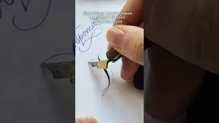 Разберем разницу между письмом перьевой ручкой и острым пером #каллиграфия #calligraphy