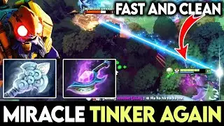 Miracle Tinker Again With His Fav Build - Fast And Clean Plays 7.28 Dota 2