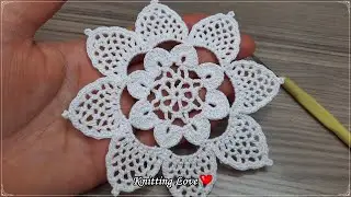 Gorgeous Flower Crochet Pattern | Easy Online Knitting Tutorial for Beginners | Tığ İşi &Ouml;rg&uuml;