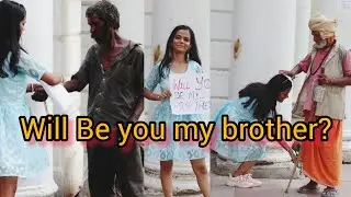Will be you my brother?| Social Experiment| Tying Rakhi to strangers people| 🎉#socialexperiment
